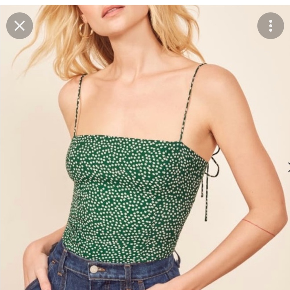 Reformation Meyer Top in green